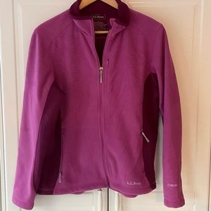 L.L. Bean Fleece Zip-Up Sweater Jacket